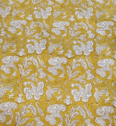 Nappe Canelle & Safran - 100% coton - imprimé fleuri - boho chic - Jardin Botanic - Miss June Paris - 5