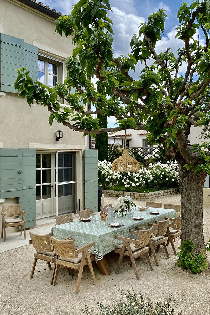 Nappe Canelle & Safran - 100% coton - imprimé fleuri - boho chic - Jardin Botanic - Miss June Paris - 3