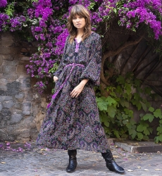 long sleeve bohemian long dress PAOLA  - Miss June