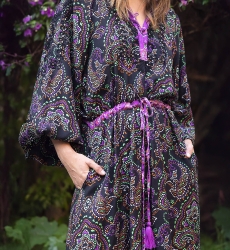 robe longue manche longue boheme PAOLA - Miss June