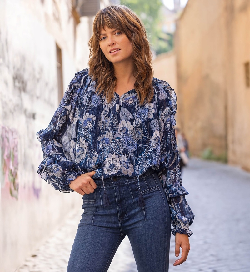 blusa floral manga larga SILVIA - Miss June