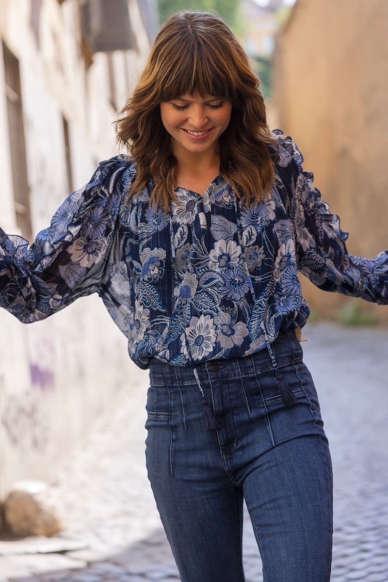 blusa floral manga larga SILVIA - Miss June