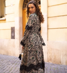 vestido largo boheme chic manga larga TARTIKA - Miss June