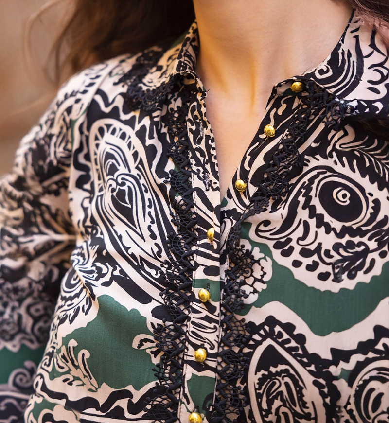 vestido largo boheme chic manga larga TARTIKA - Miss June