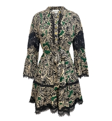 long sleeve bohemian chic short dress AGATHA - Miss June