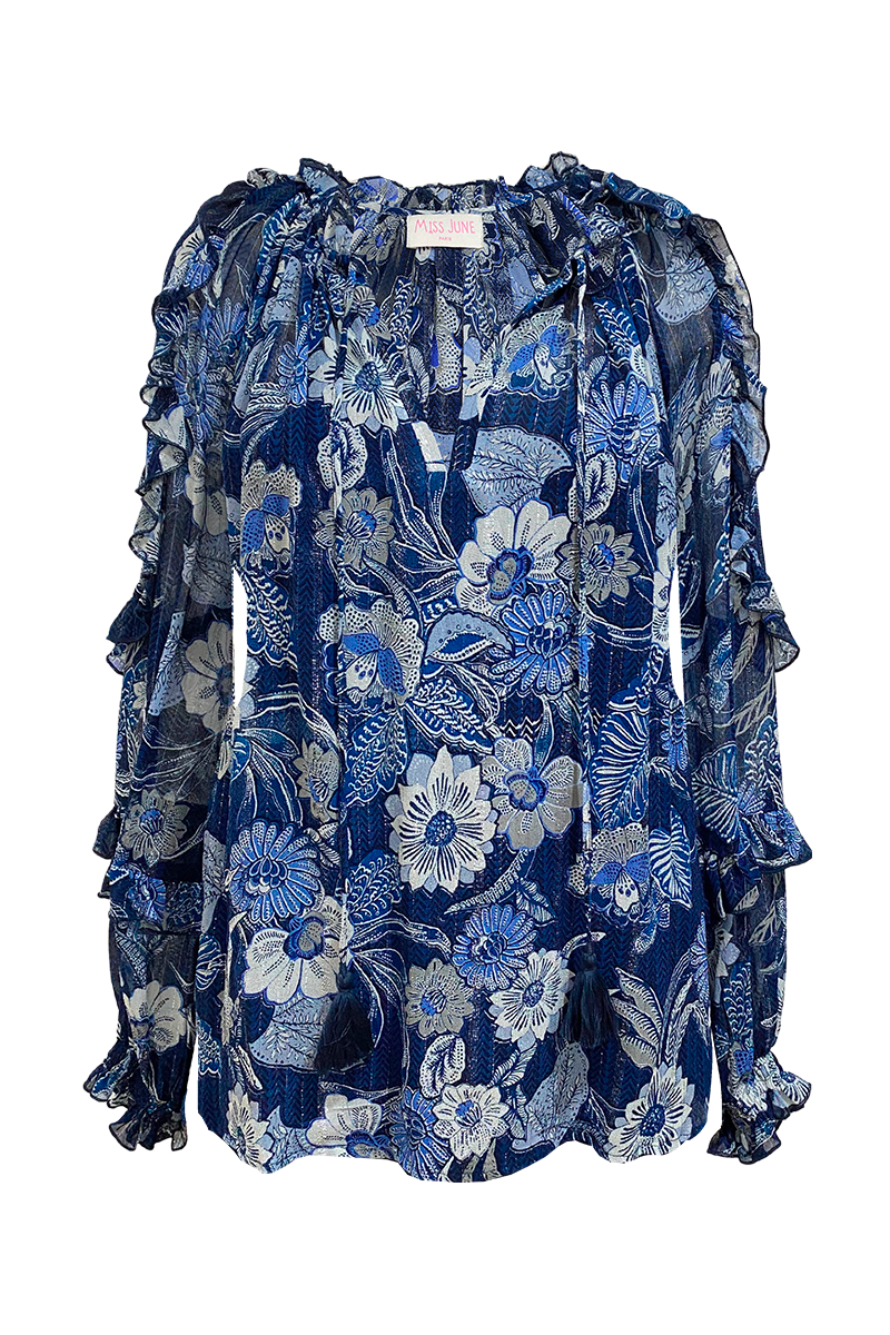 blouse manche longue fleurie SILVIA - Miss June