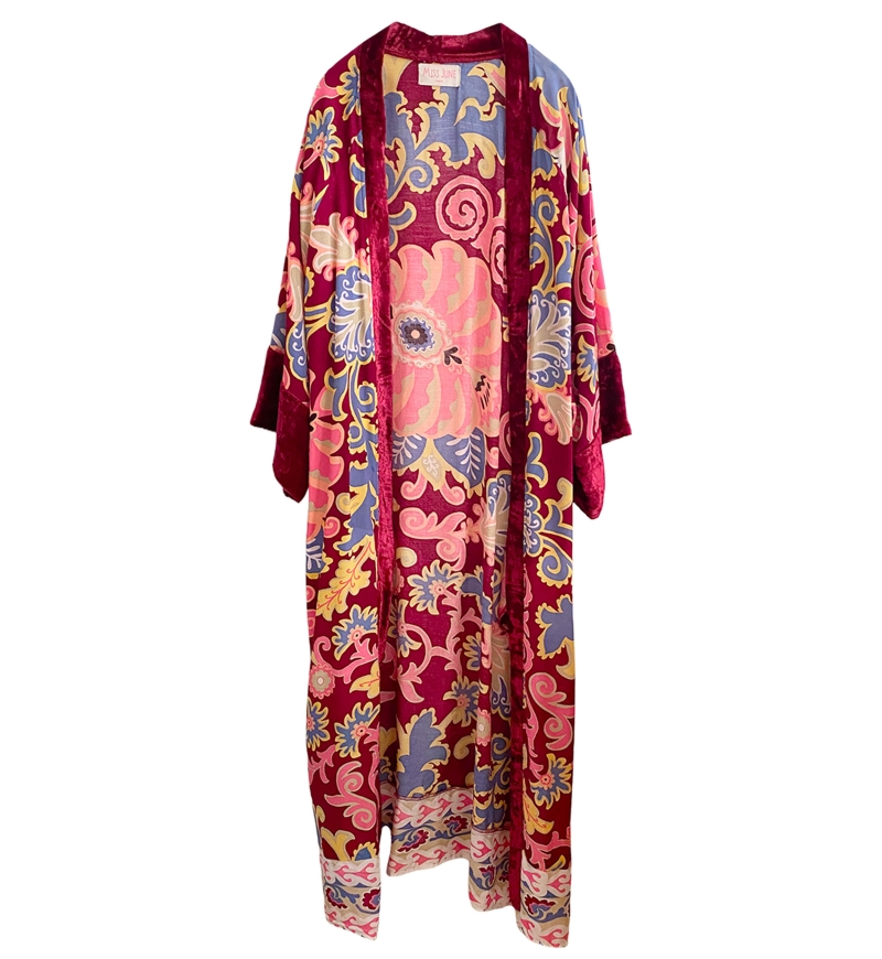 long sleeve bohemian long kimono IVANA - Miss June