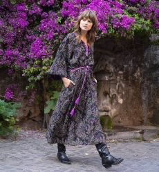 long sleeve bohemian long dress PAOLA  - Miss June