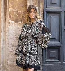 robe courte manche longue boheme chic AGATHA - Miss June