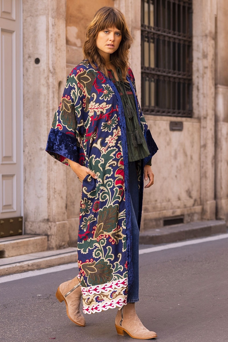 long sleeve bohemian long kimono IVANA - Miss June