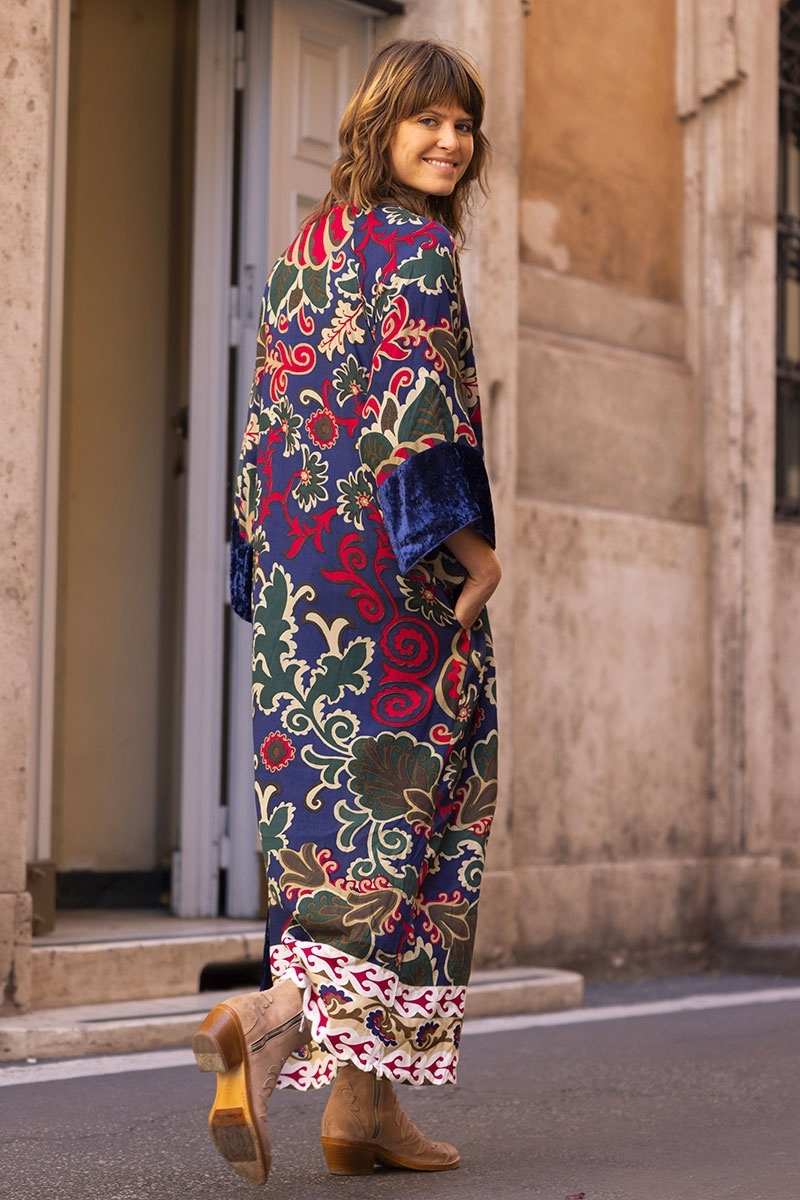 long sleeve bohemian long kimono IVANA - Miss June