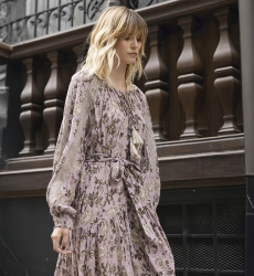 robe longue manche longue fleurie CAPUCINE - Miss June