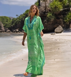 caftan largo bohemio manga corta SIERRANE - Miss June