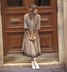 robe longue manche longue boheme BONNIE - Miss June