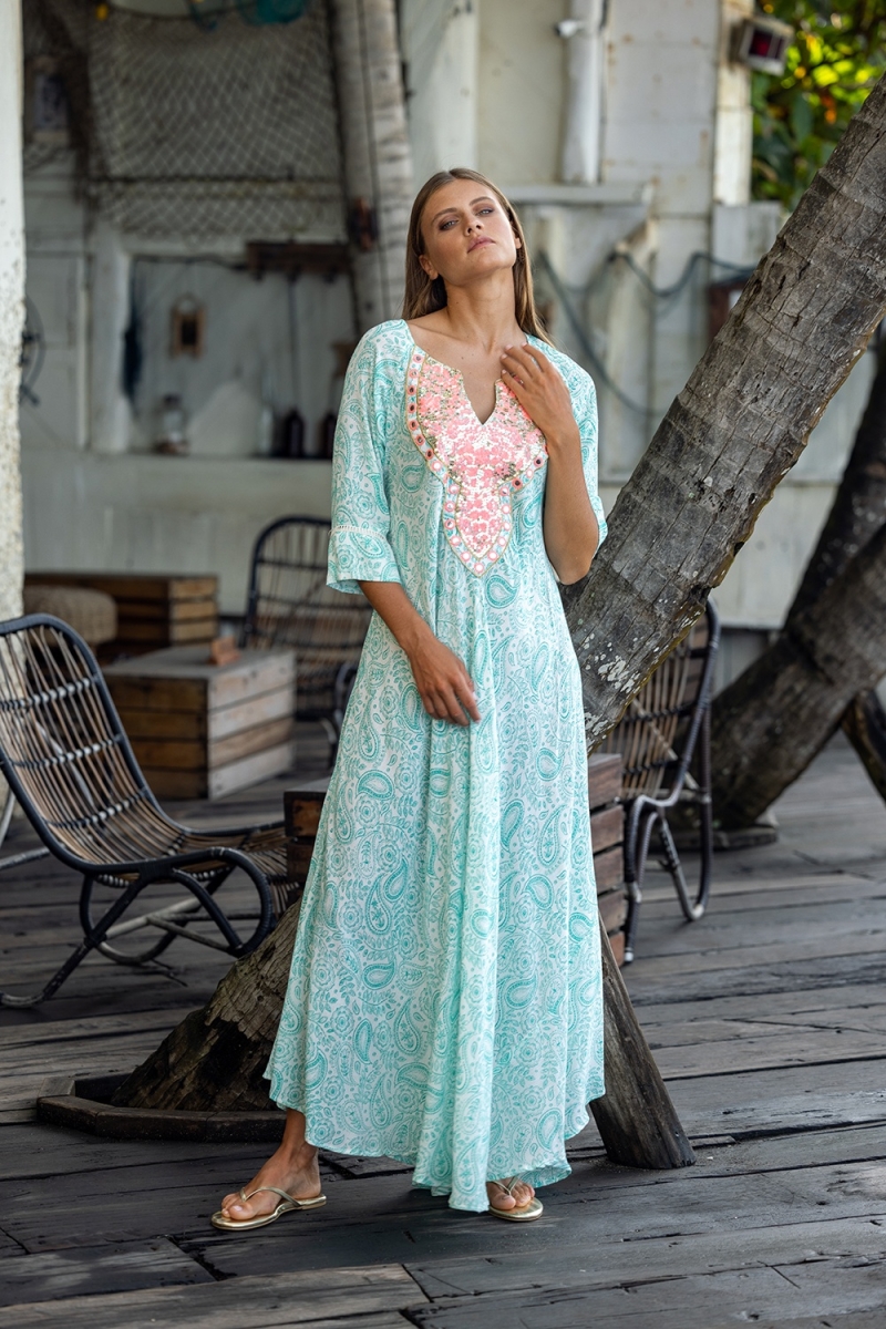 long sleeve bohemian long dress NAOMI - Miss June