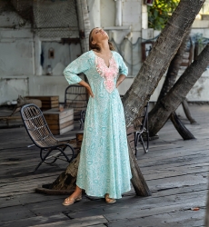 robe longue manche longue boheme NAOMI - Miss June