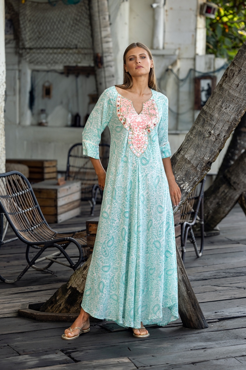 long sleeve bohemian long dress NAOMI - Miss June