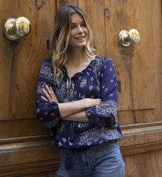 long sleeve bohemian blouse BLISS - Miss June