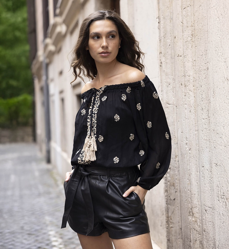 blouse manche longue brodée GALLERY - Miss June