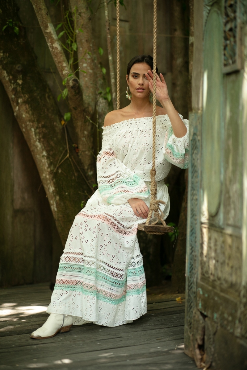 Miss June Paris — Long Skirt Plumeria