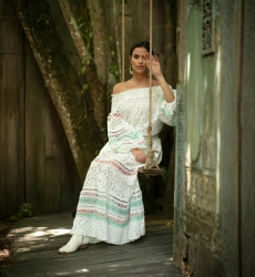 Miss June Paris — Long Skirt Plumeria