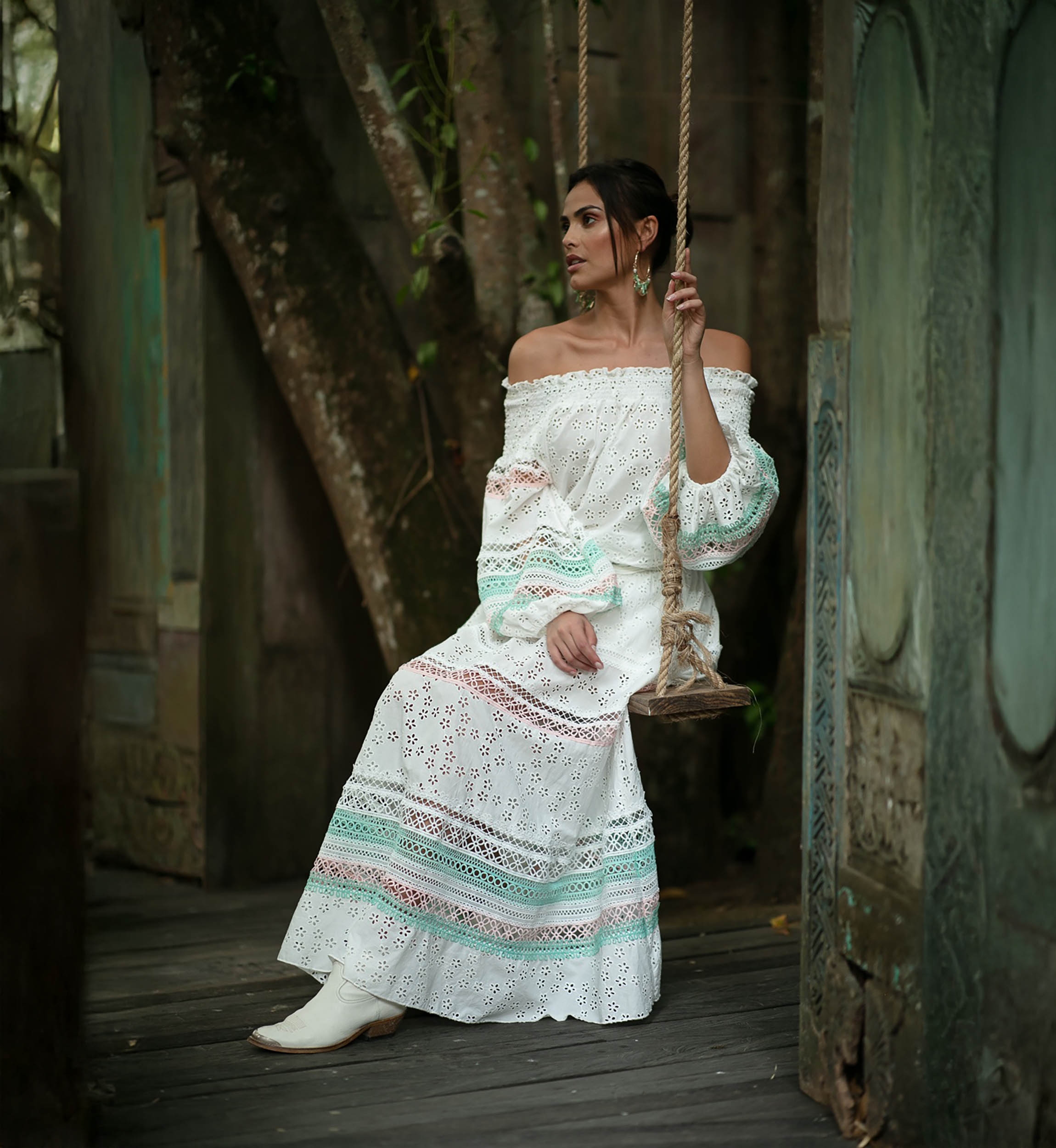 Miss June Paris — Long Skirt Plumeria