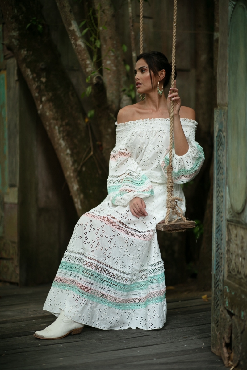 Miss June Paris — Long Skirt Plumeria