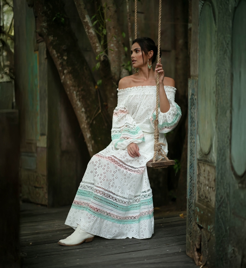 Miss June Paris — Long Skirt Plumeria