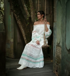 Miss June Paris — Falda Larga Plumeria