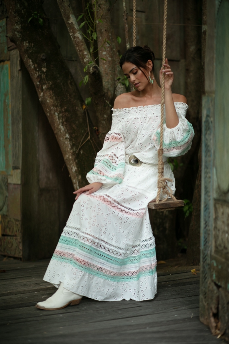 Miss June Paris — Long Skirt Plumeria