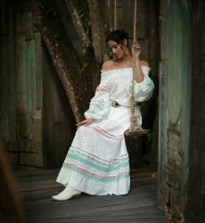 jupe longue boheme chic PLUMERIA - Miss June