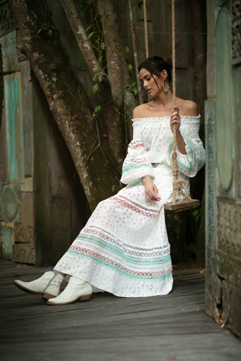 Miss June Paris — Long Skirt Plumeria