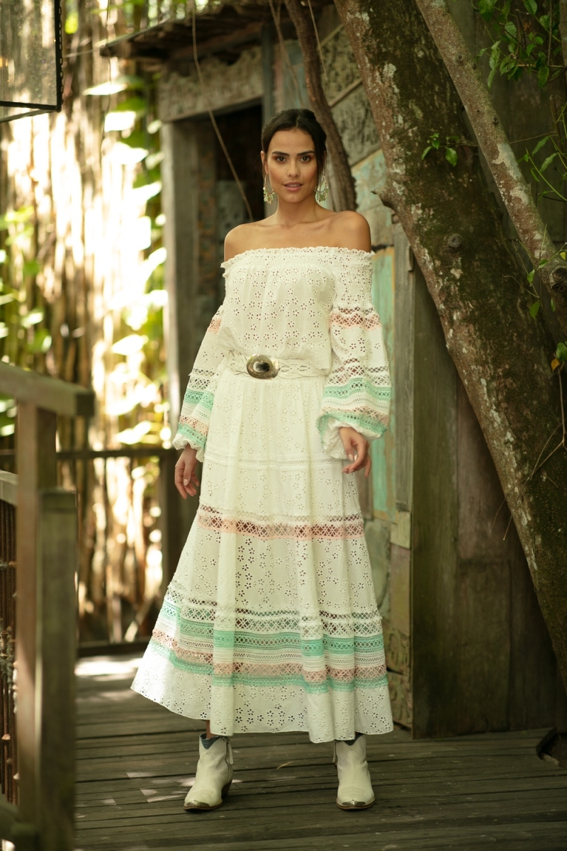 Miss June Paris — Long Skirt Plumeria