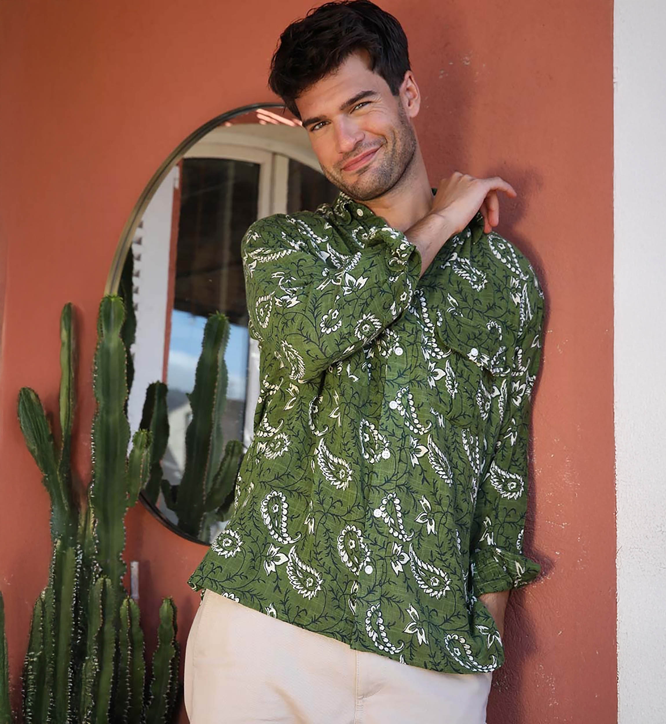 Camisa Medellin – caqui – mangas largas – colección Shay – Miss June Paris – 2