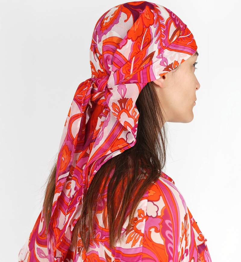 Scarf Georgia - Assorted Colors - Size 90cm*90cm - Miss June Paris - 3