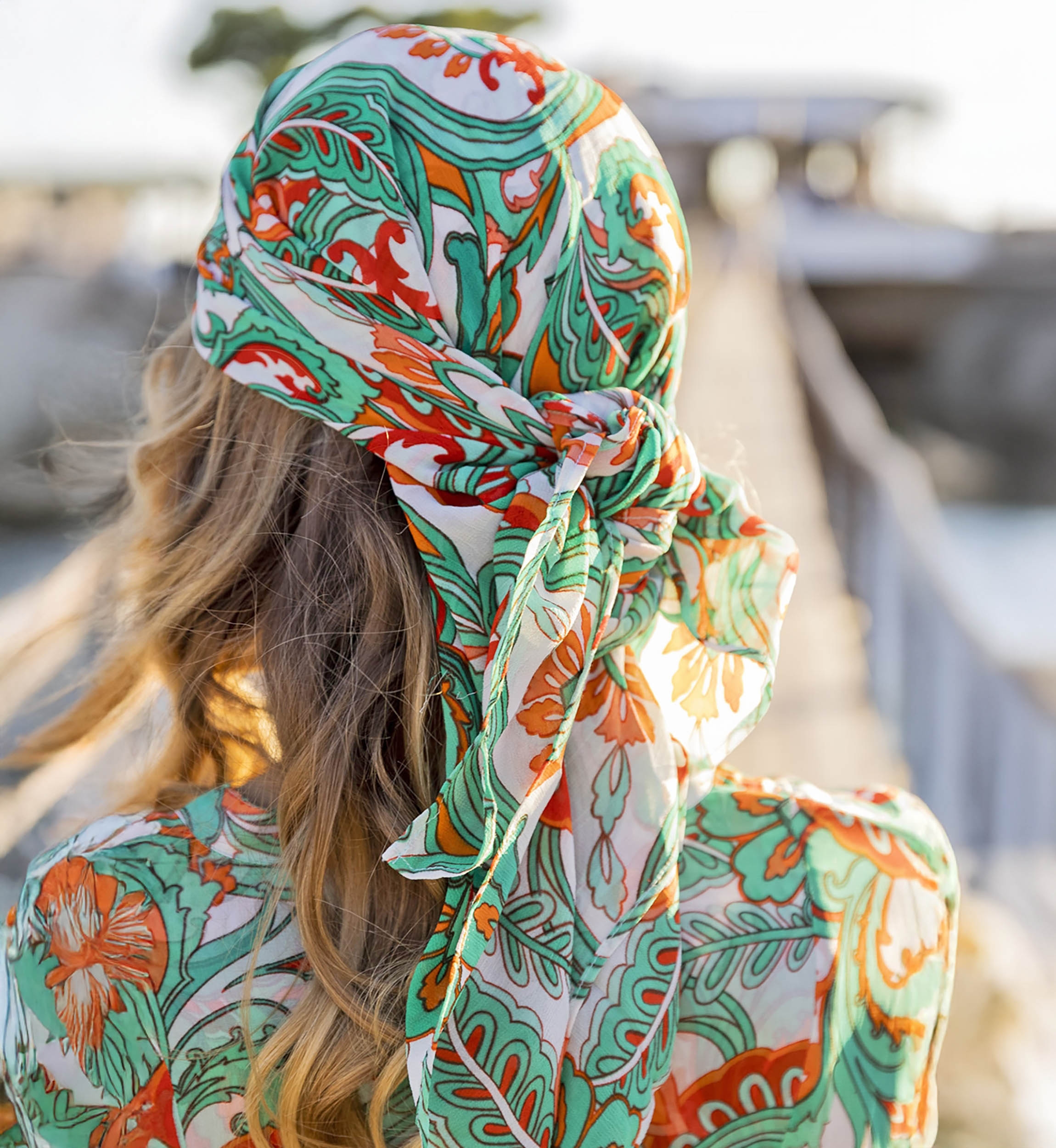 Foulard Myrtille - couleurs assortis - Taille 90cm*90cm - Miss June Paris - 1