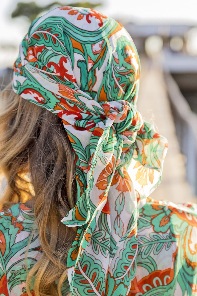 Foulard Myrtille - couleurs assortis - Taille 90cm*90cm - Miss June Paris - 1