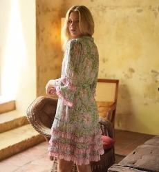 Robe courte Fiorella - imprimé bohème-chic - Miss June Paris - 4