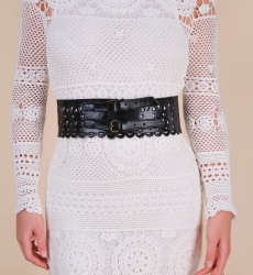 Cinturón de cuero Joan – Negro – Miss June Paris – 8