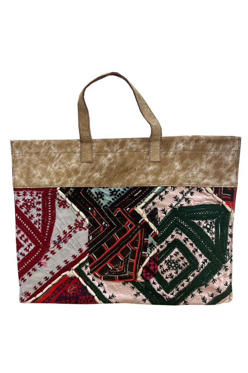 Bolso Patchwork Large – multicolor – 46x37 cm – fantasía bohemia – Miss June Paris – 6