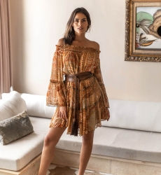 Robe courte Magdalena - style bohème féminin - Miss June Paris - 2