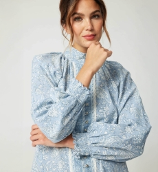 Camisa mujer Victoire - estampado cachemir - 100% algodón - Miss June Paris - 5