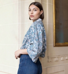 Alizee women's shirt - paisley pattern - Miss June Paris - 1