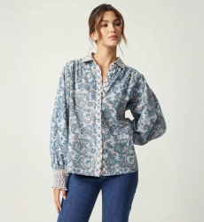 Chemise femme Alizée - motif cachemire - Miss June Paris - 3