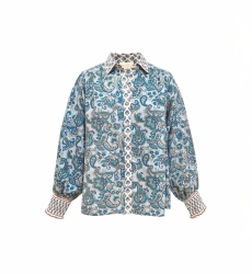 Camisa mujer Alizee - estampado cachemir - Miss June Paris - 6