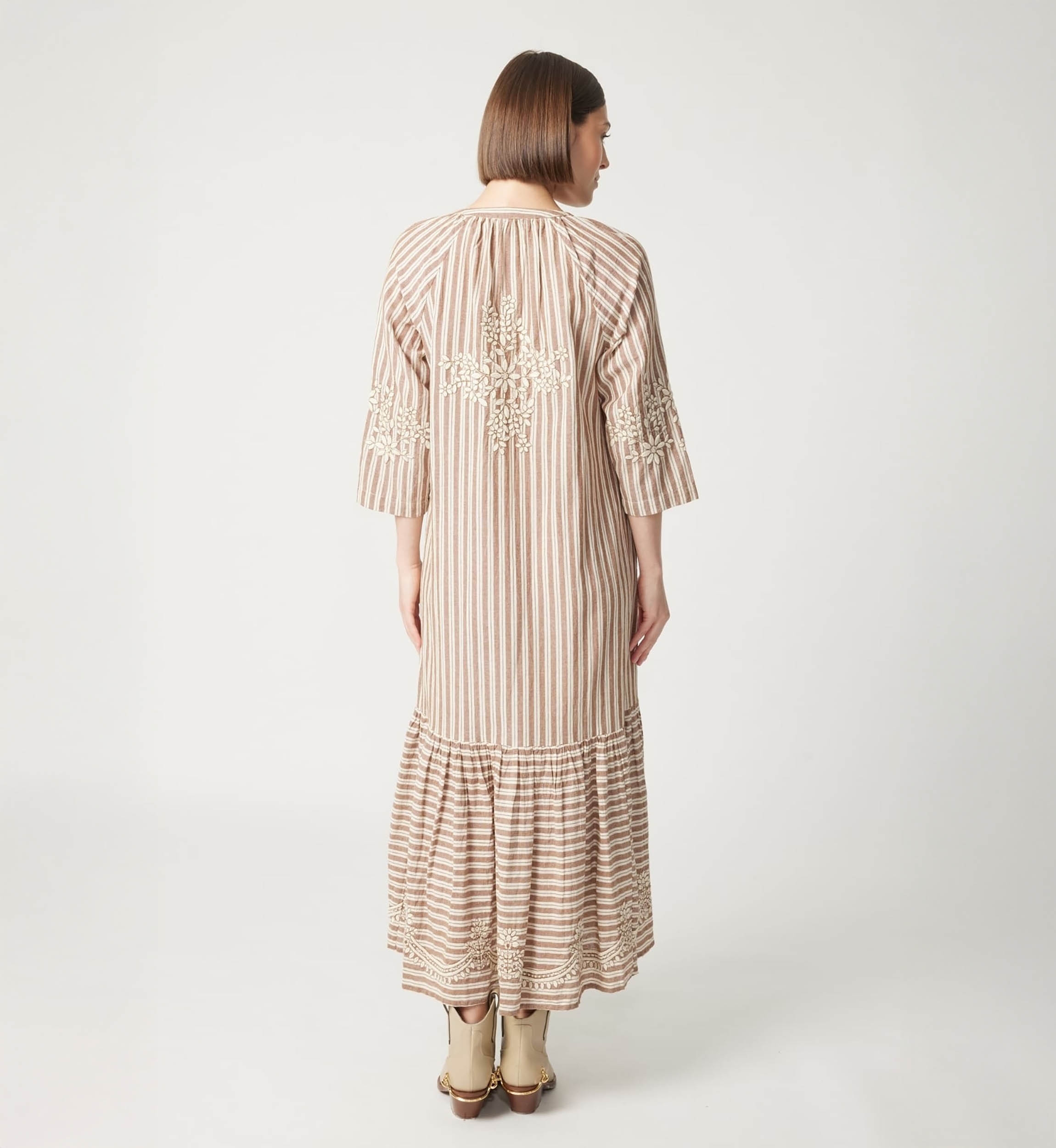 Robe longue Solène - coupe ample - 100% coton - Miss June Paris - 4