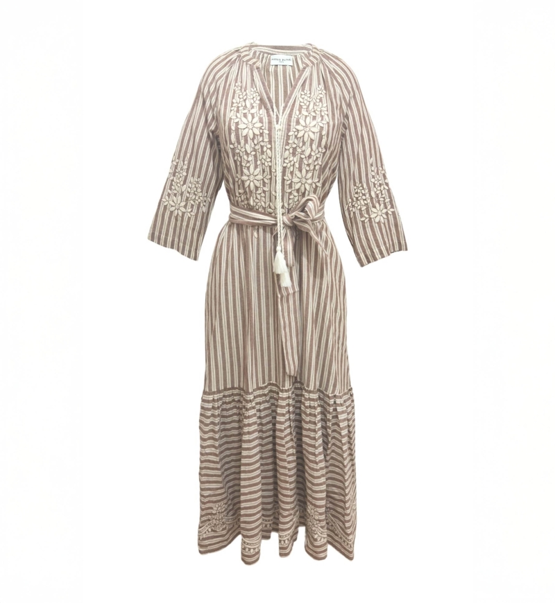 Solene long dress - loose fit - 100% cotton - Miss June Paris - 6