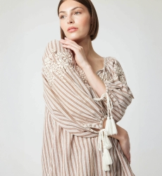 Blouse Axelle - ornée de pompoms coton - Miss June Paris - 5