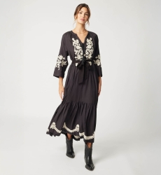 Louison long dress - black color - Miss June Paris - 3