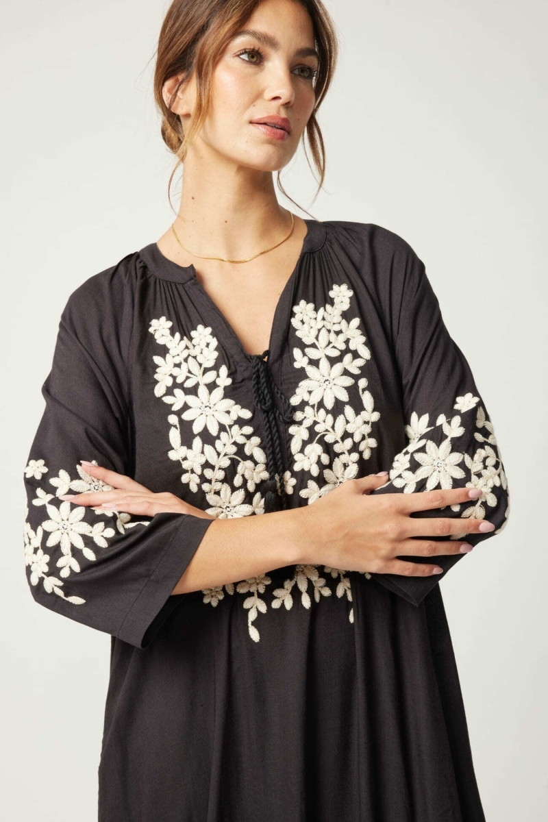 Louison long dress - black color - Miss June Paris - 5